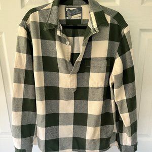 Chubbies The Nutter Pullover Half Button-Down Flannel Size L
